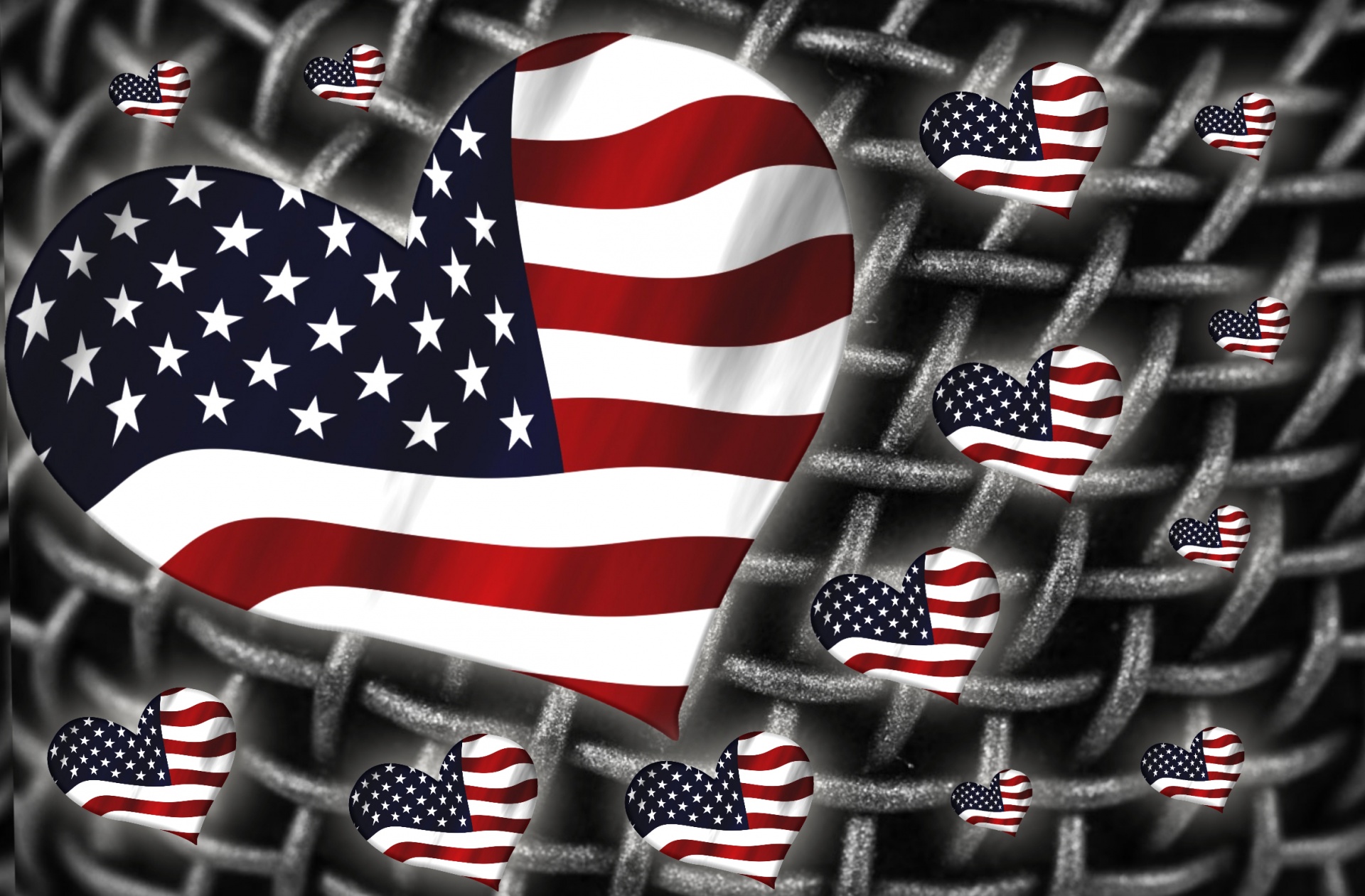 usa flag banner free photo