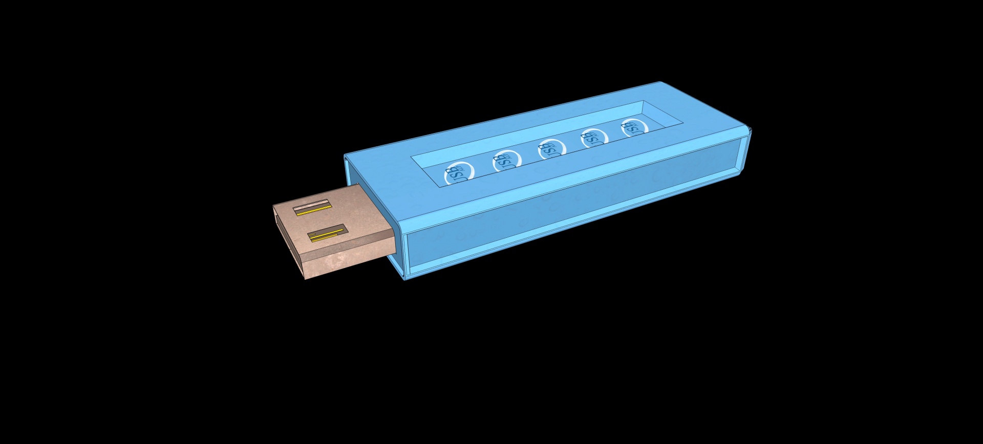 3d usb connector free photo