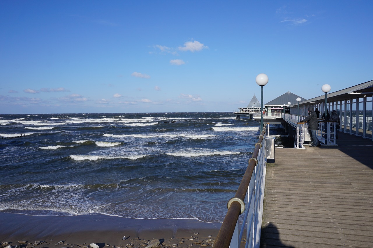 usedom  sea bridge  heringsdorf free photo