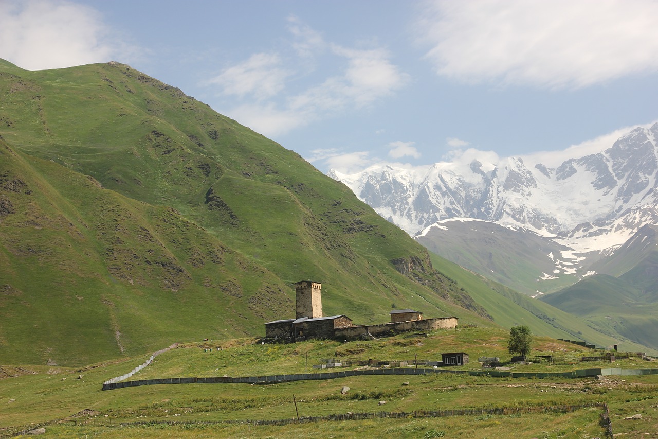 ushguli  georgia  mountains free photo