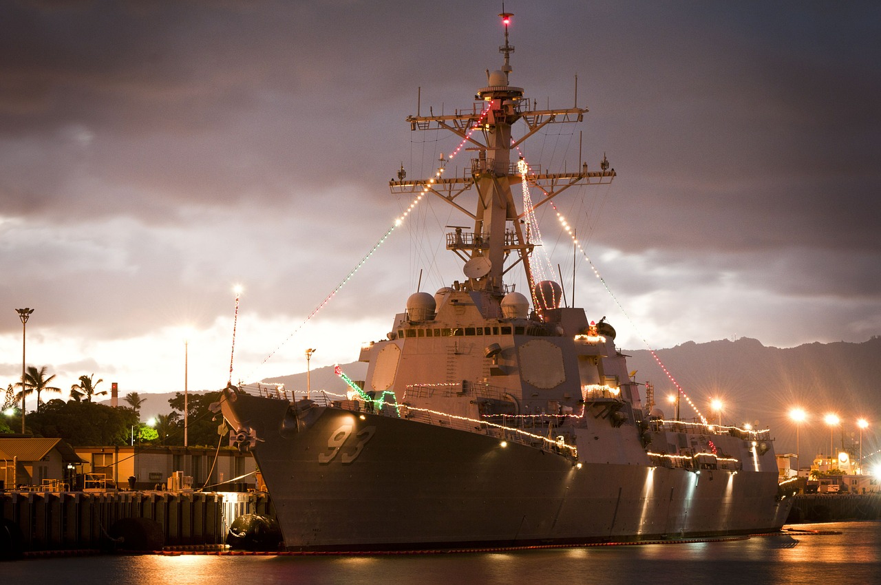 uss chung hoon ship military free photo