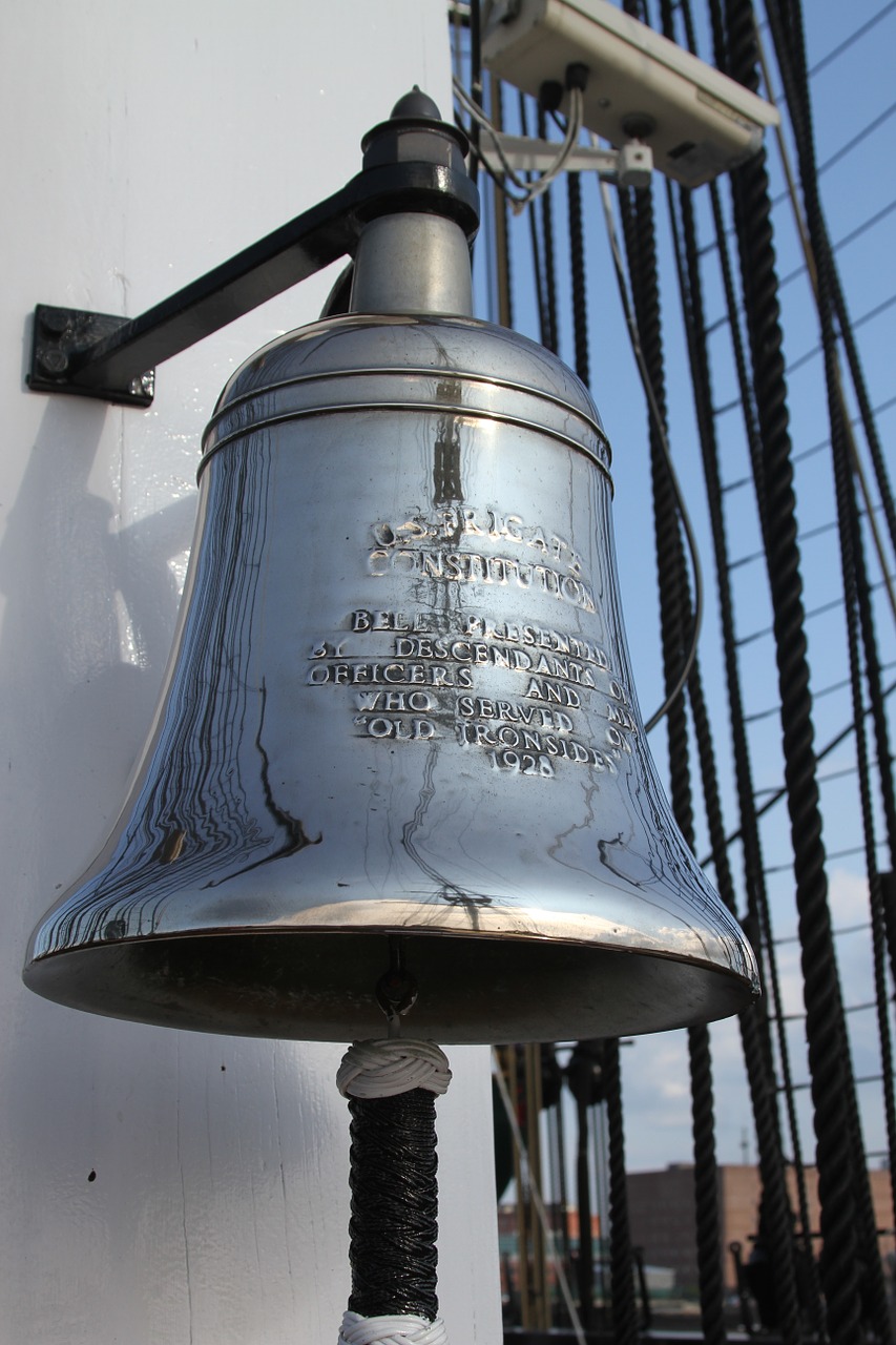 uss constitution bell ship's bell free photo