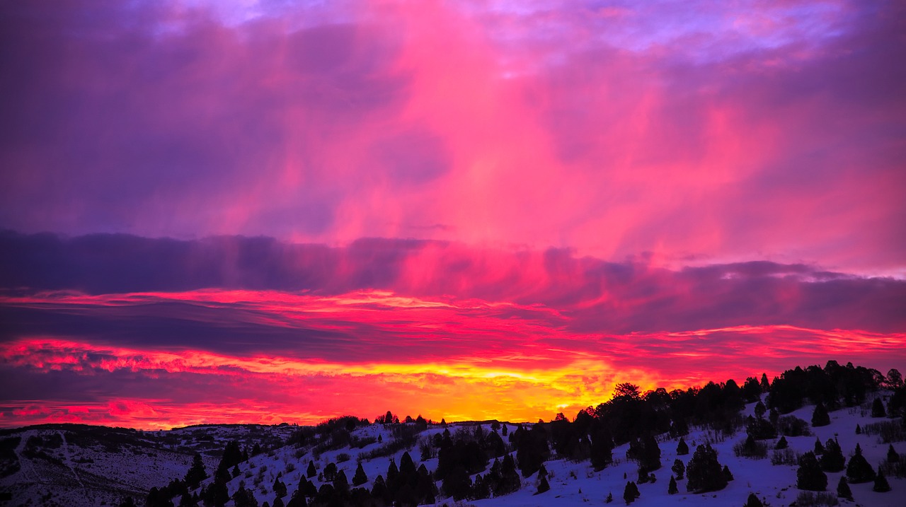 utah sunset dusk free photo