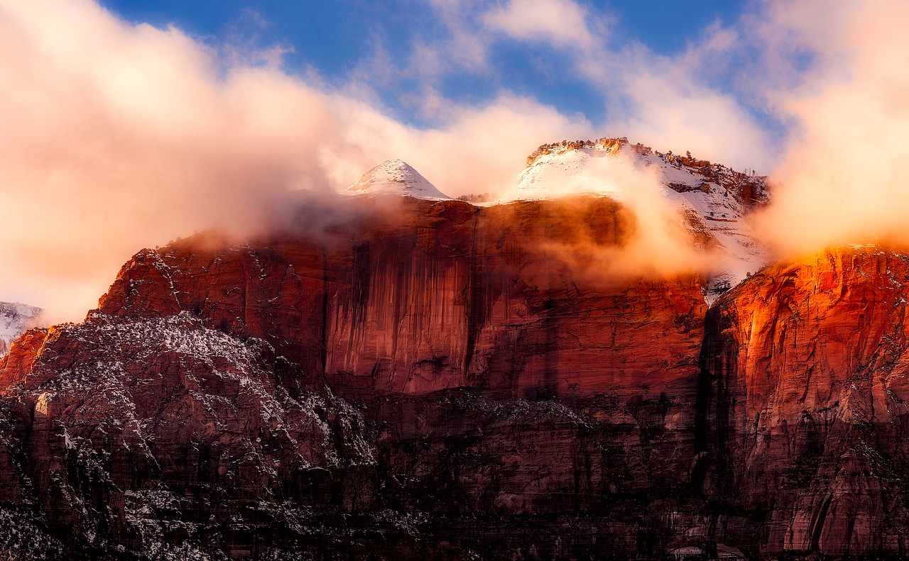 utah mountains sky free photo