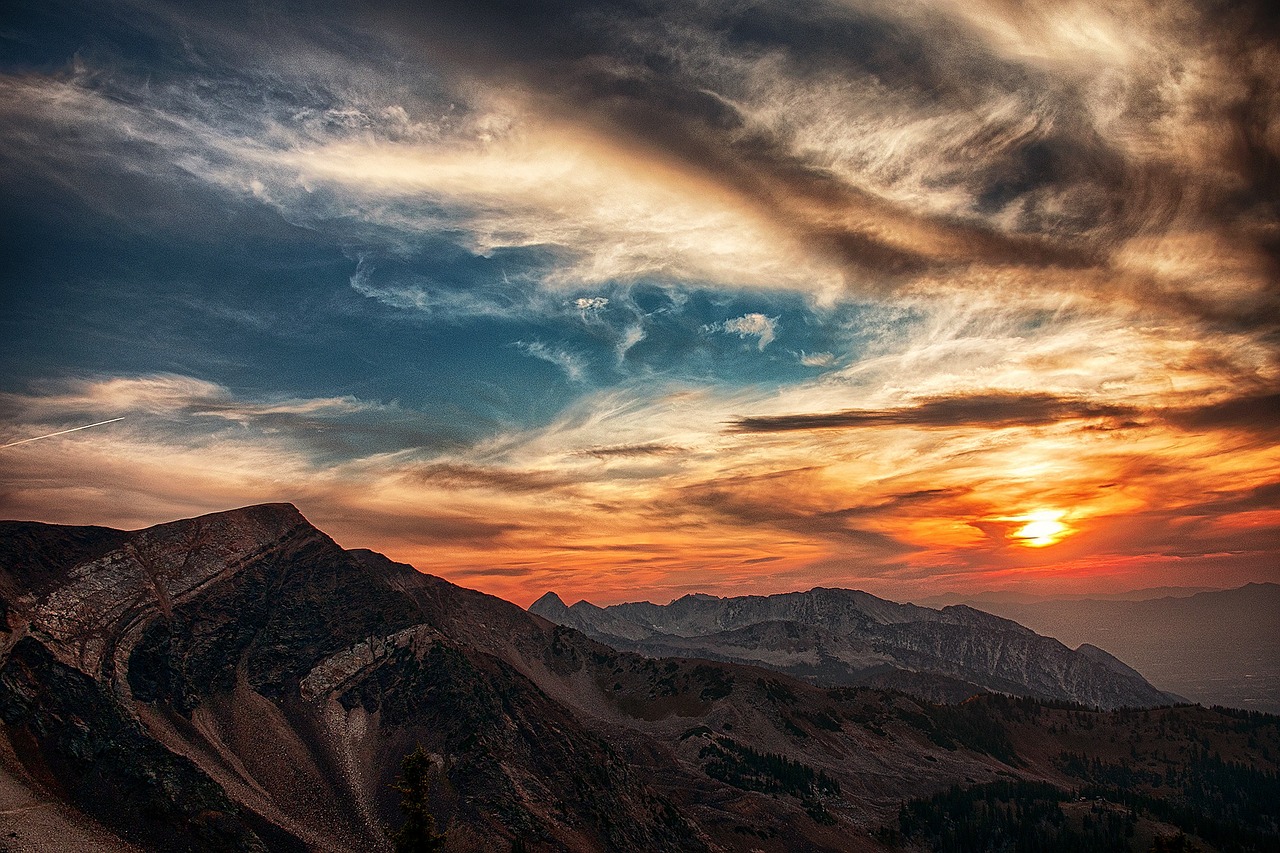 utah mountain sky free photo