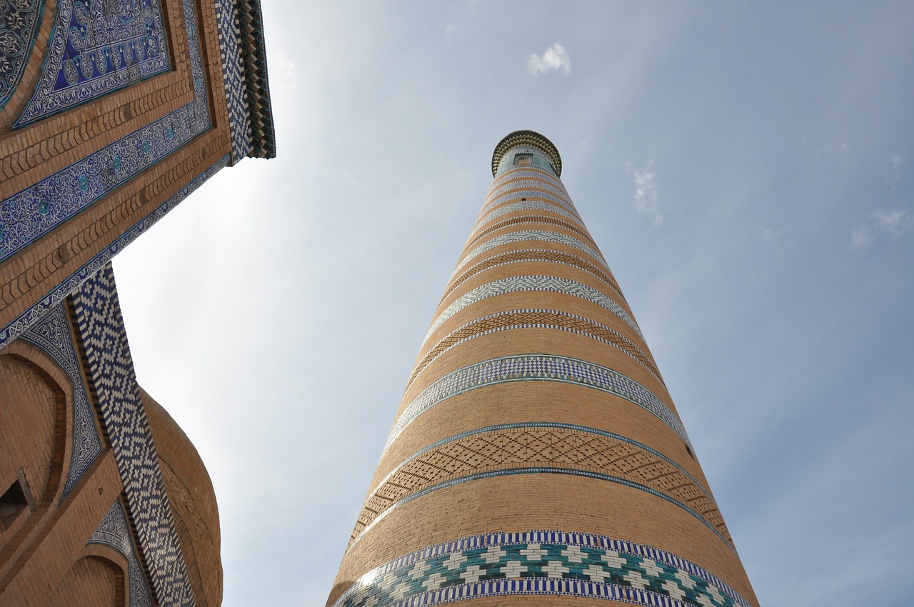 uzbekistan khiva minaret free photo