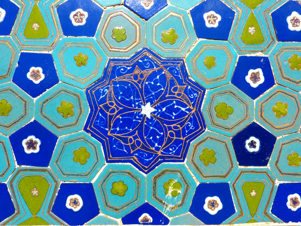 uzbekistan mosaic pattern free photo