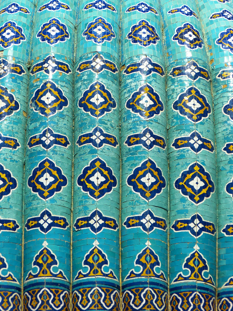 uzbekistan mosaic pattern free photo