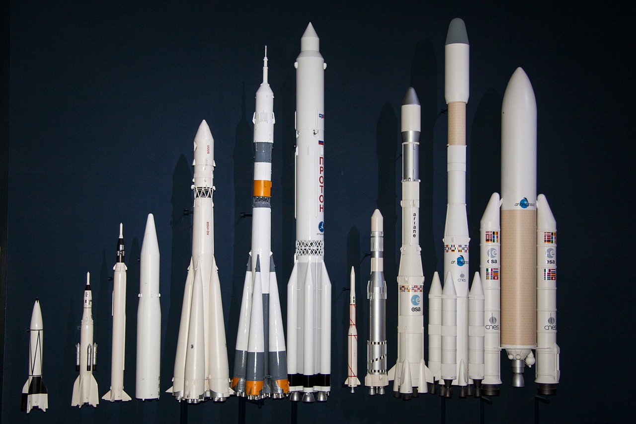 v2 rocket ariane 5 launcher rockets in the size comparison free photo