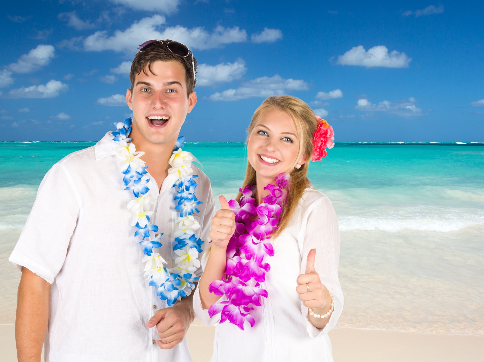 beach ocean couple free photo