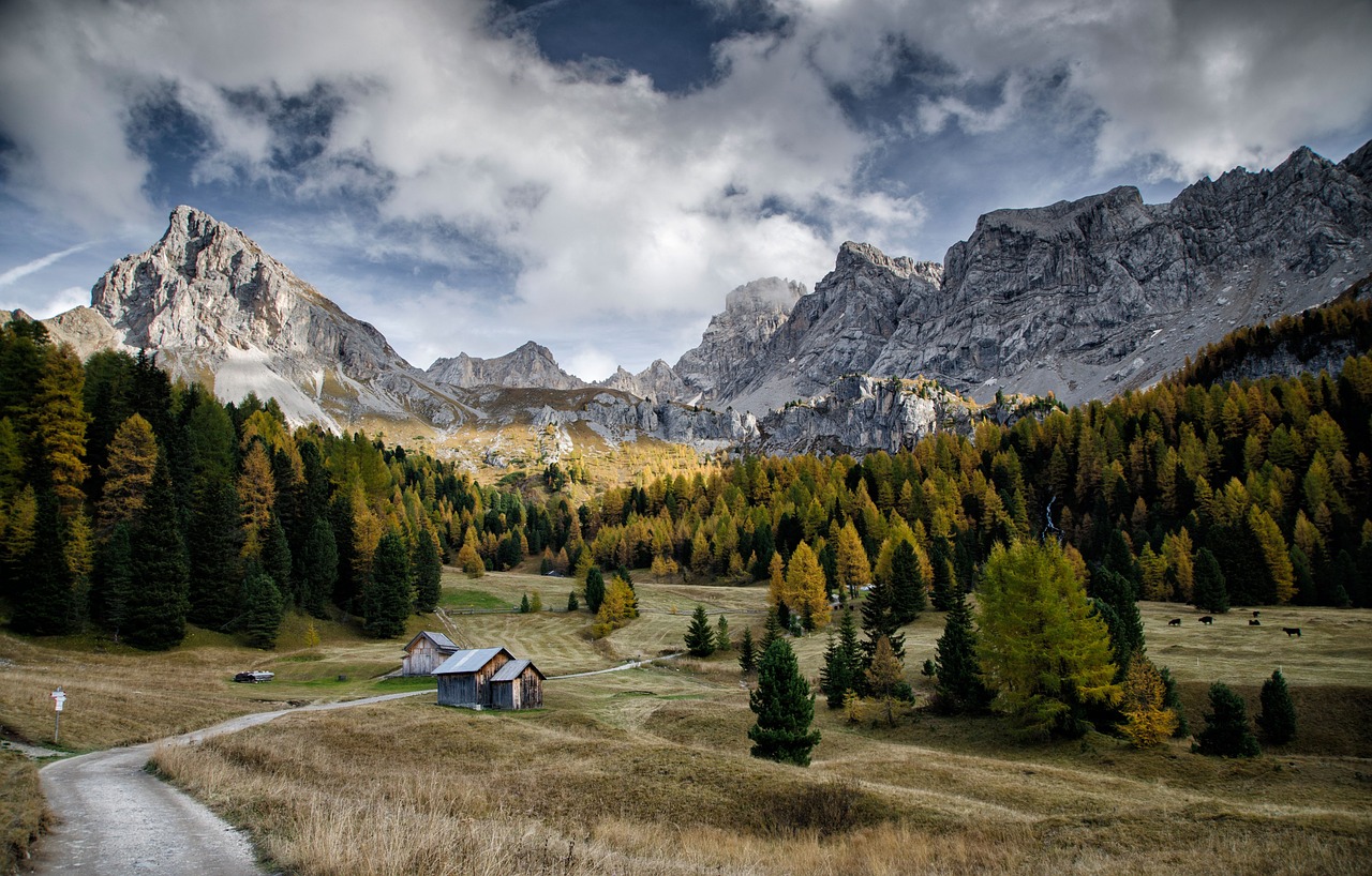 val di fassa mountain dolomites free photo