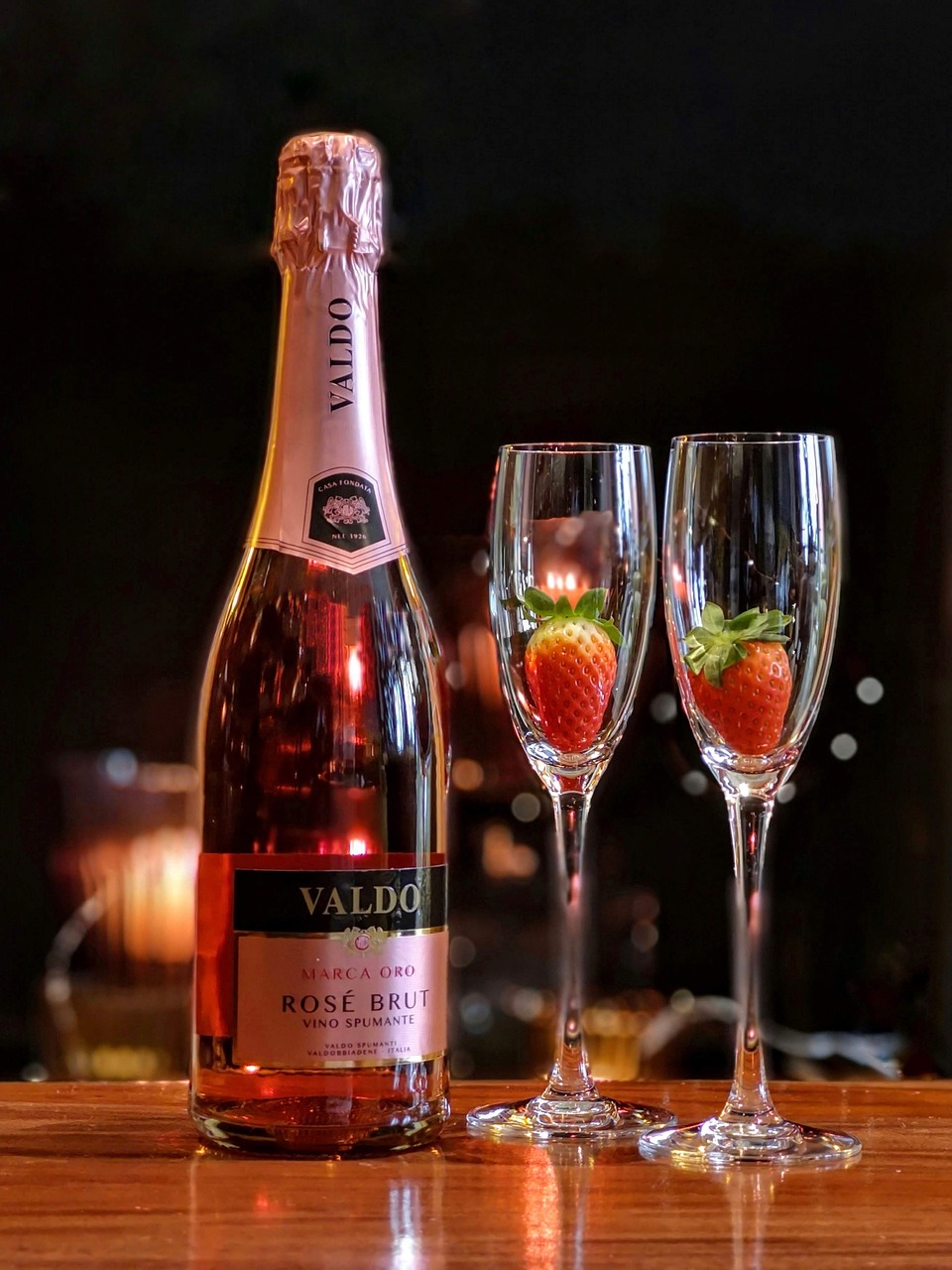 valdo  sparkling wine  rosé free photo