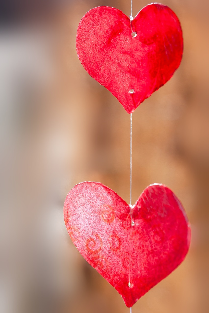 valentine heart shine through free photo