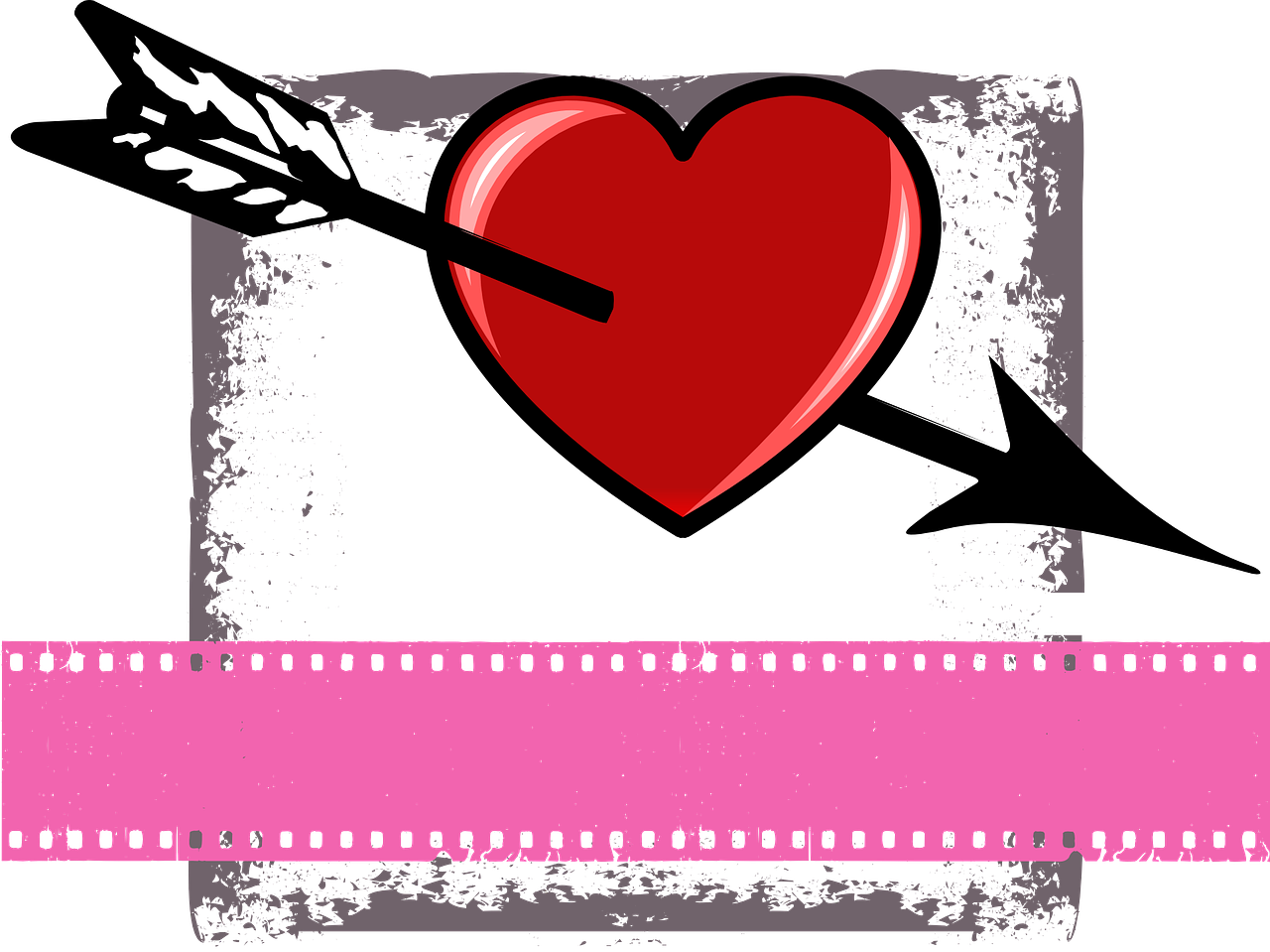 valentine heart arrow free photo