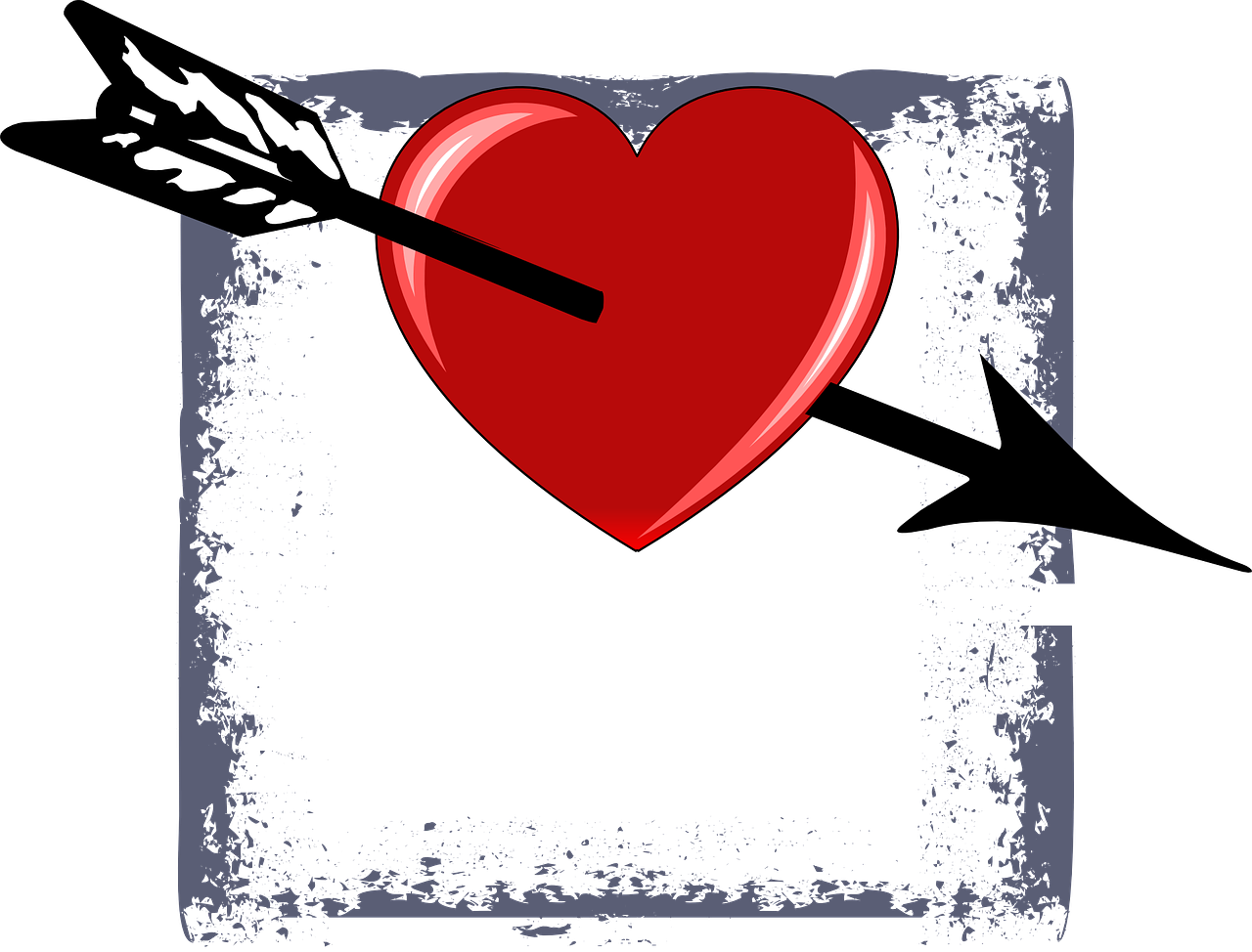 valentine heart arrow free photo