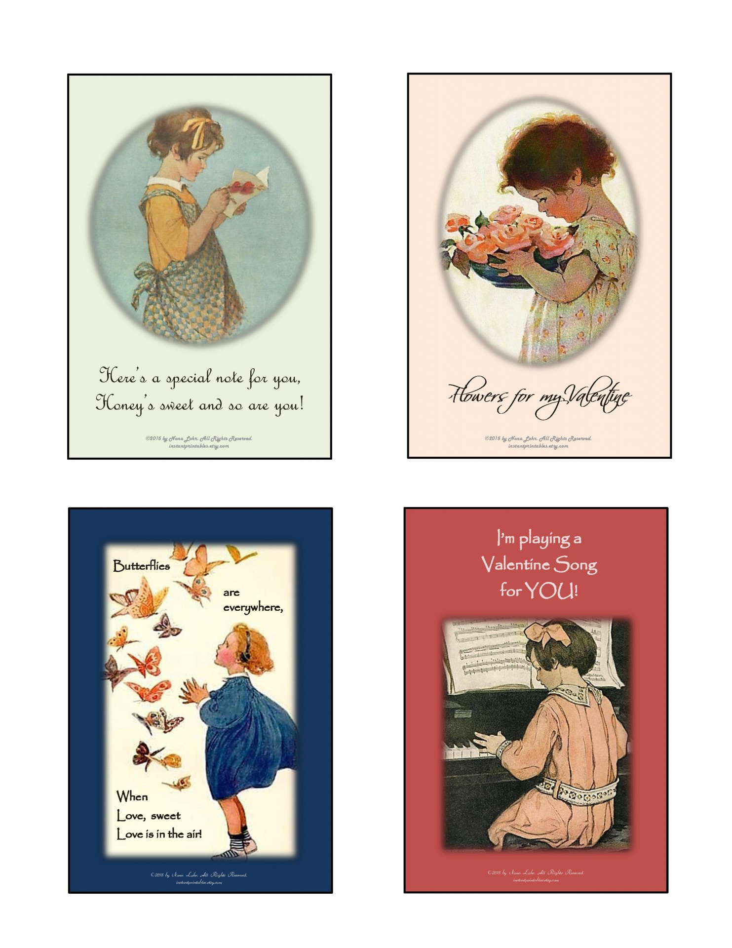 valentine cards vintage free photo