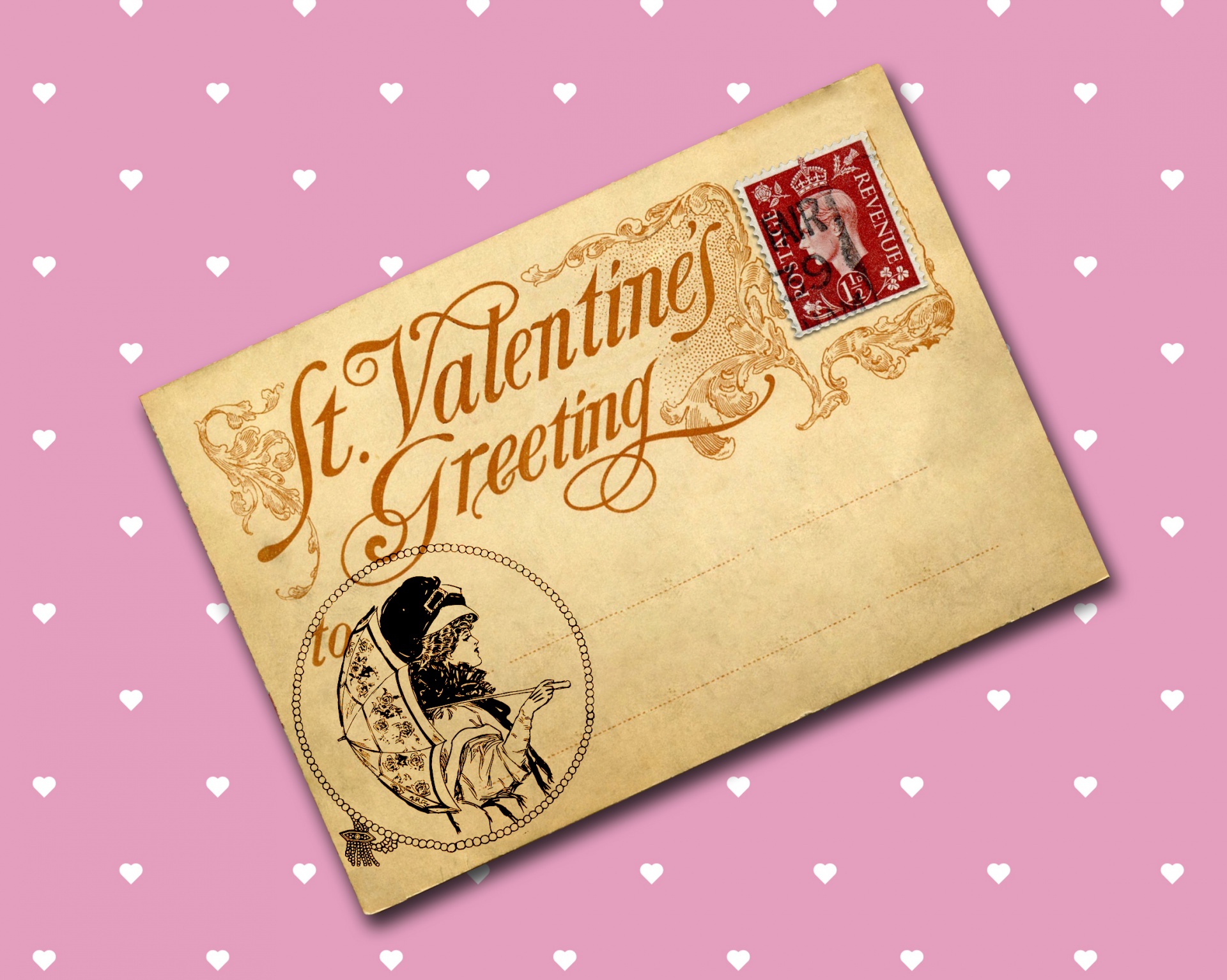 valentine s day postcard free photo