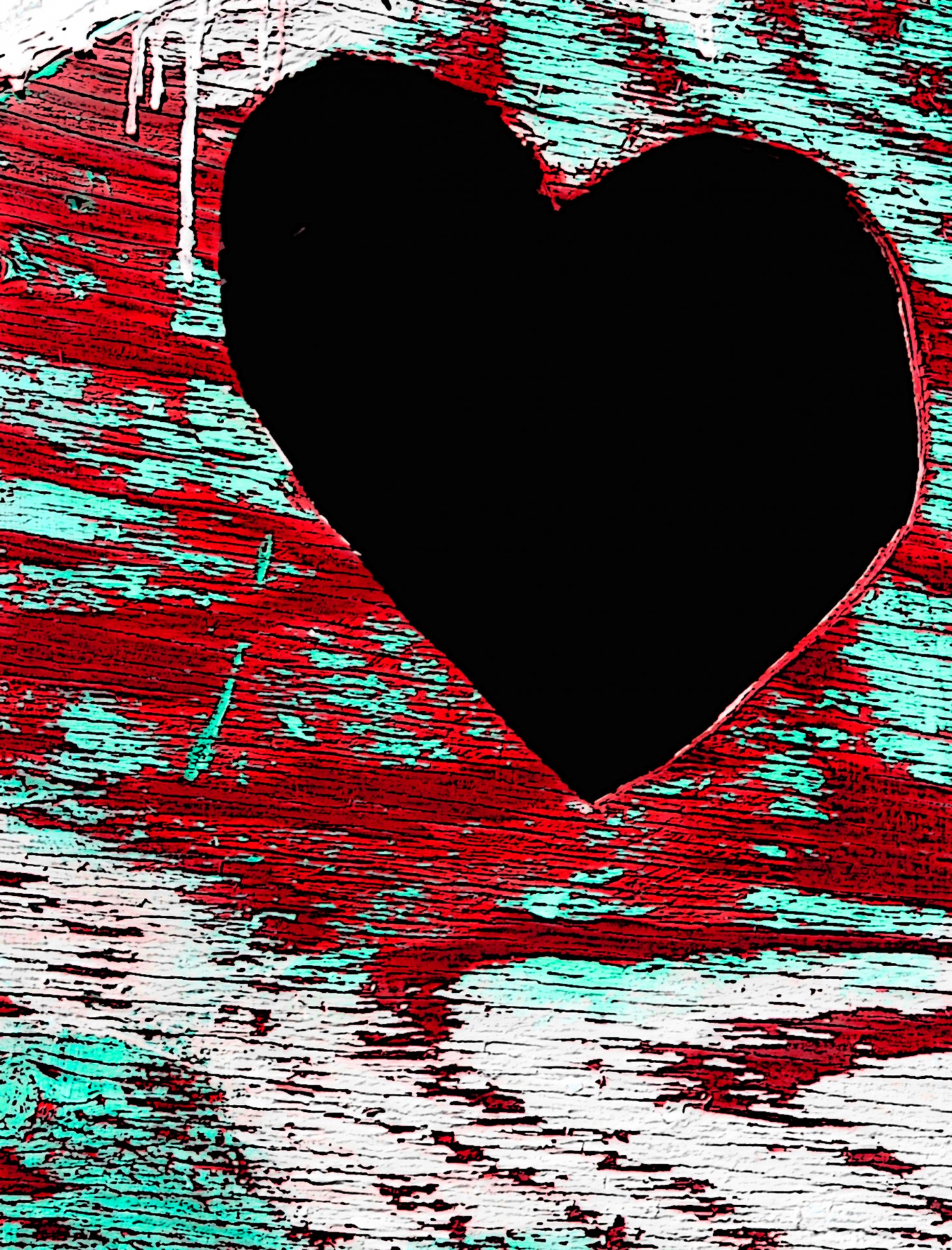 valentine heart cutout free photo