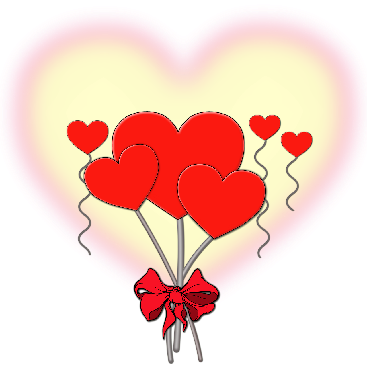 valentine's day heart symbols free photo