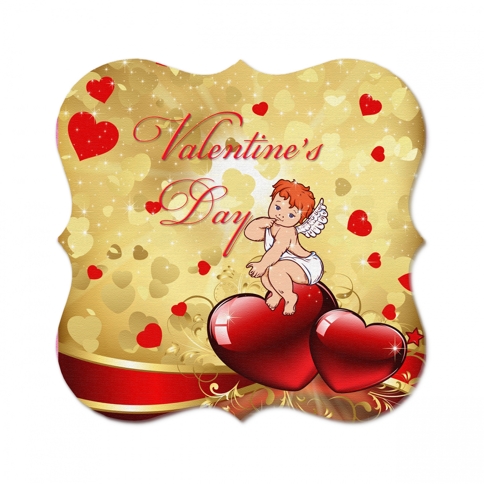 valentine's day tag label free photo