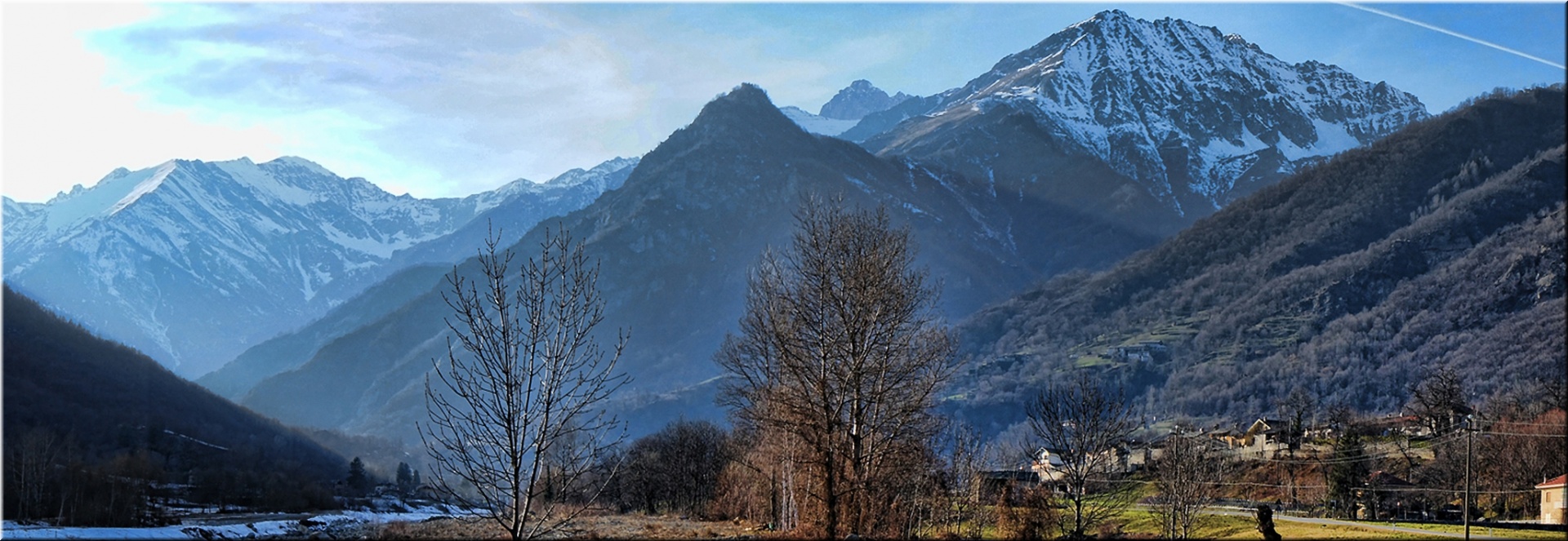 mountains sky snow free photo