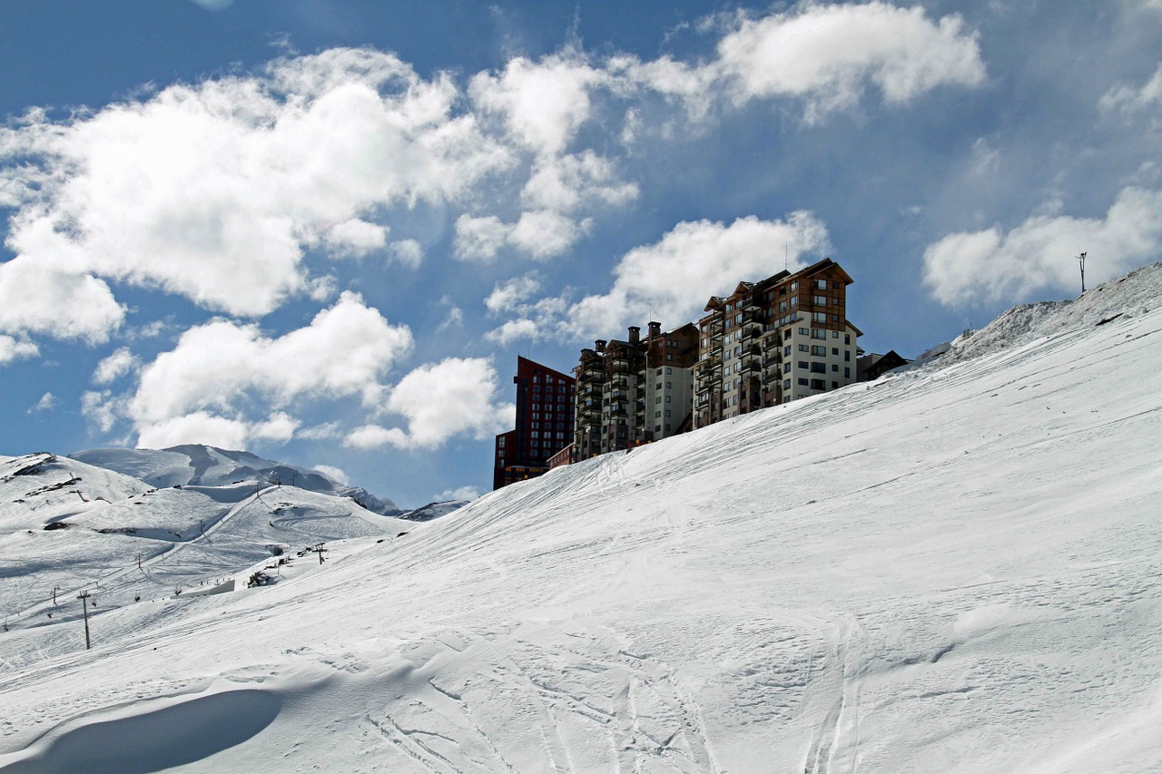 valle nevado ski centre chile free photo