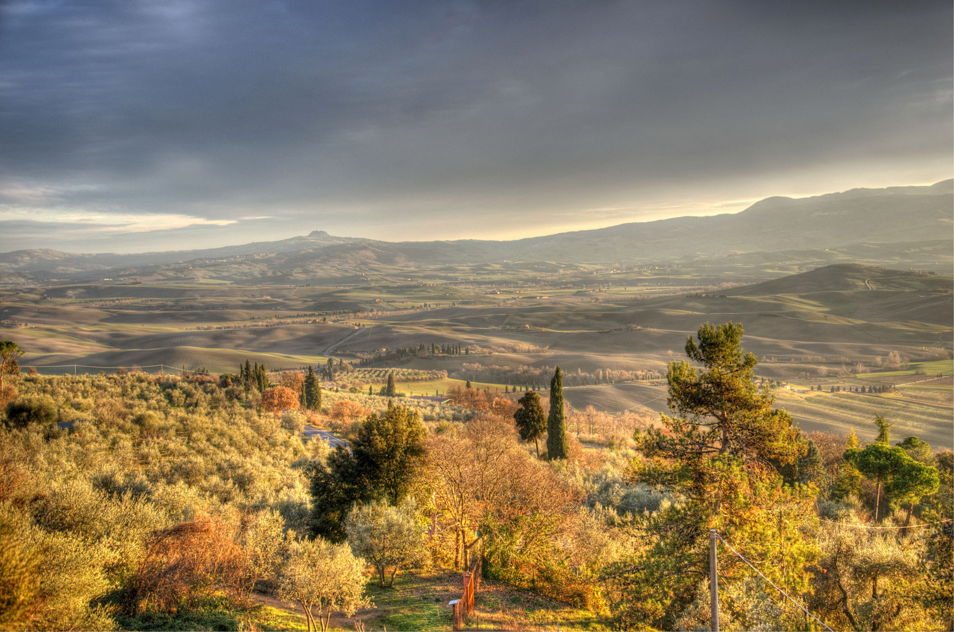 hdr hills tuscany free photo
