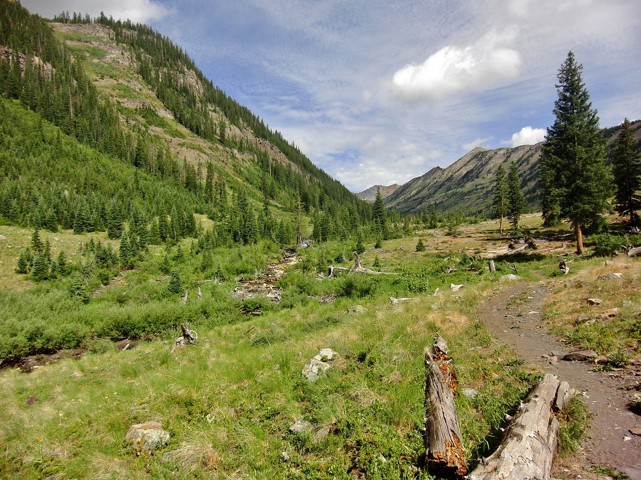 valley mount crested butte mountains free photo