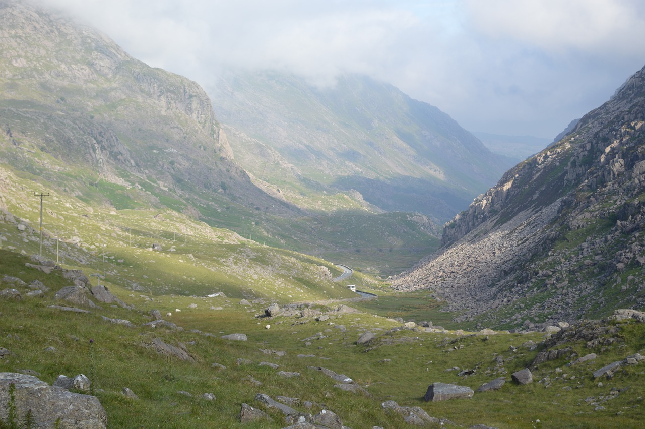 valley  clouds  snowdon free photo