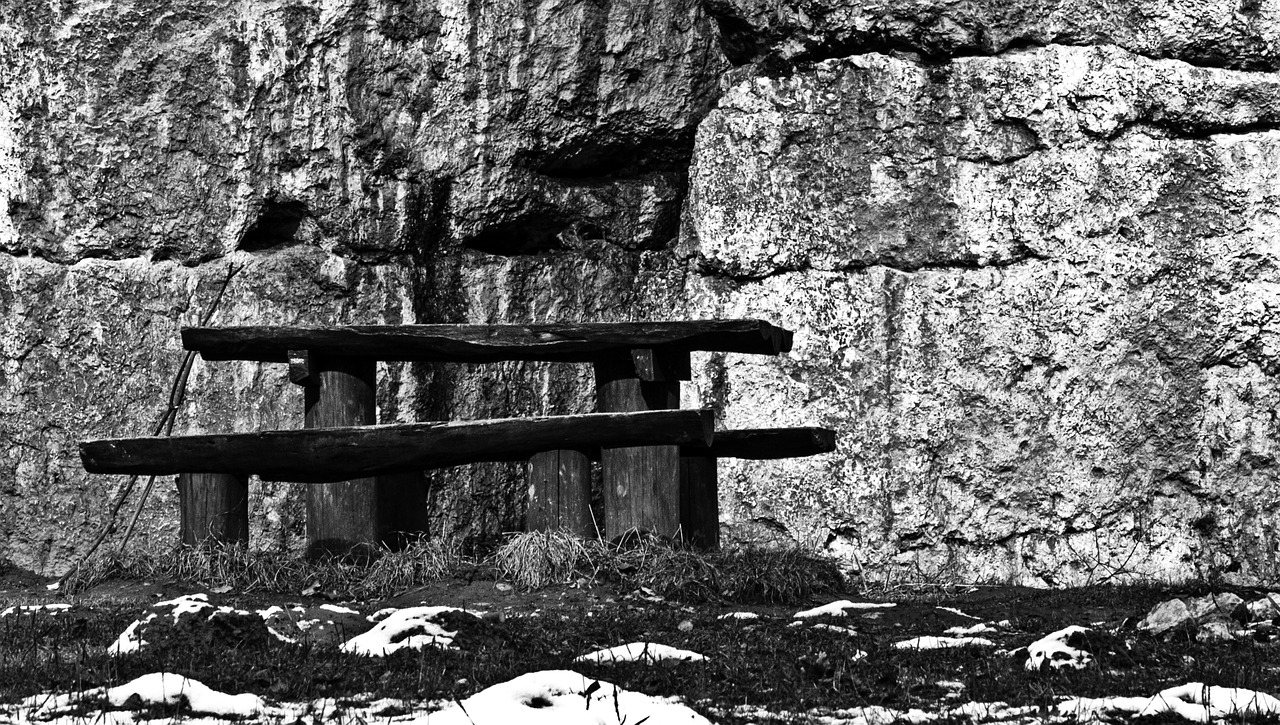 valley będkowska bench rock free photo