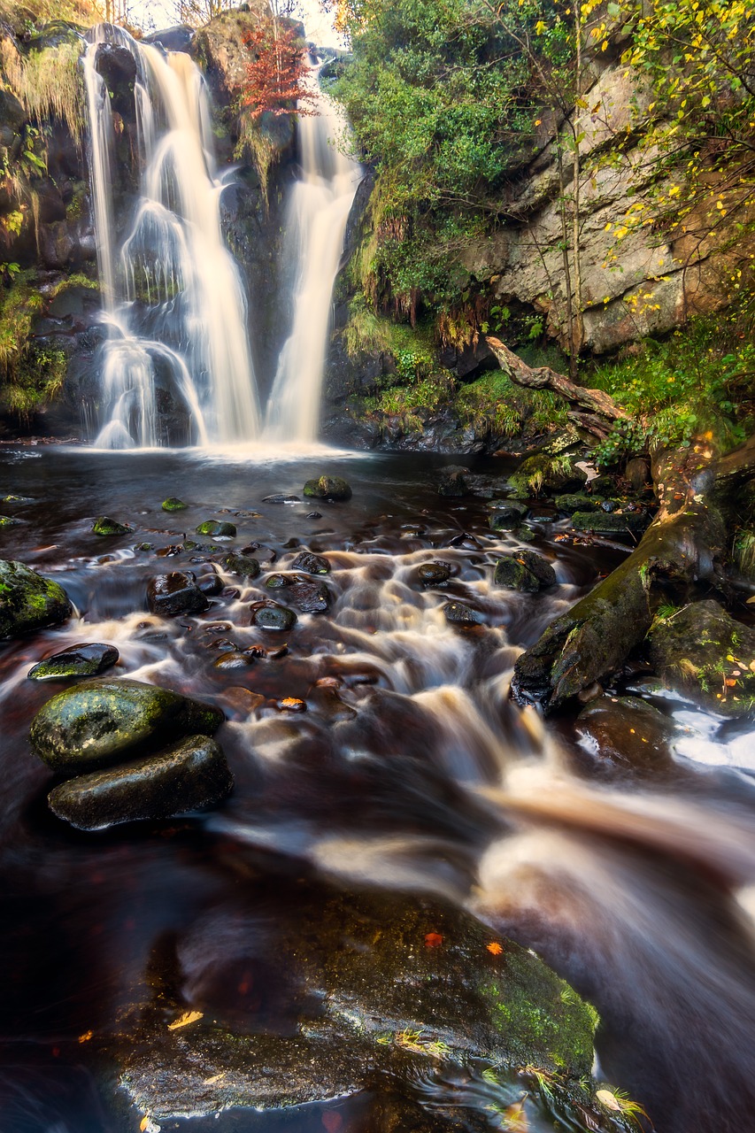 valley of desolation waterfall yorkshire free photo