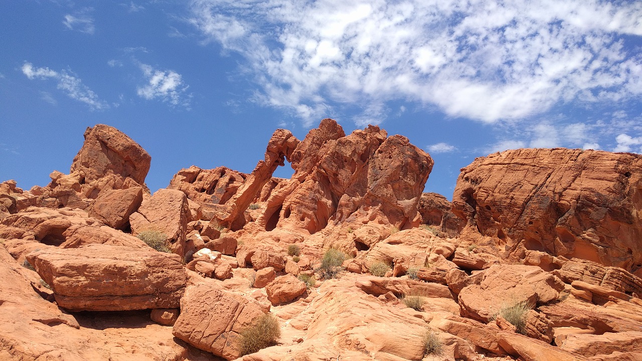 valley of fire state park rock red stone free photo