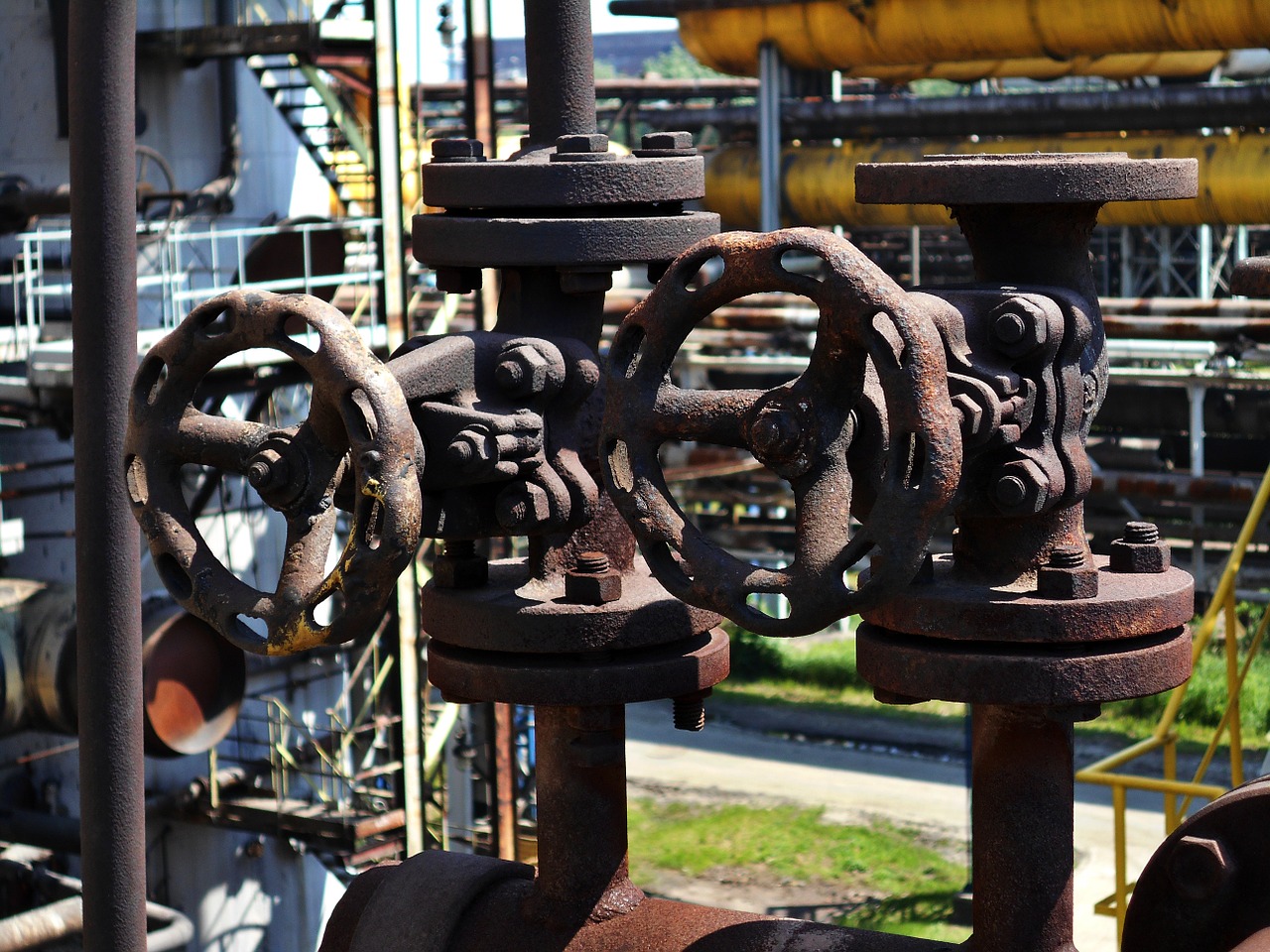 valves the industry industrial free photo