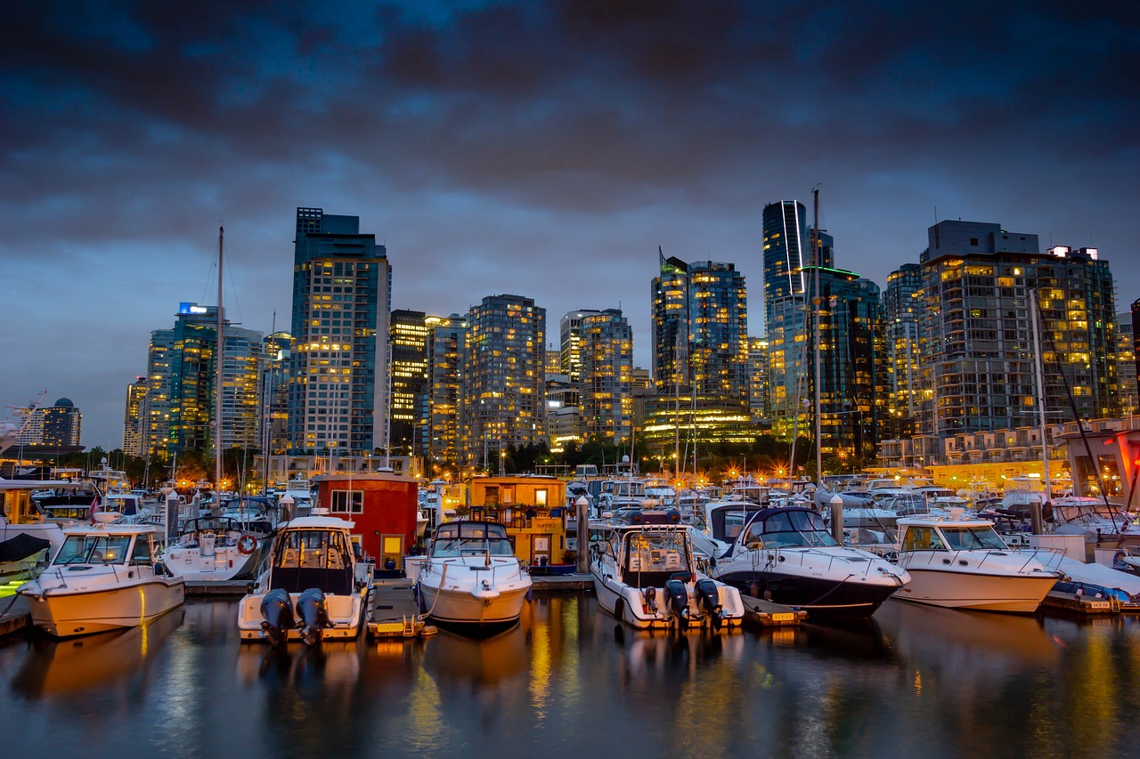 vancouver  port  skyline free photo