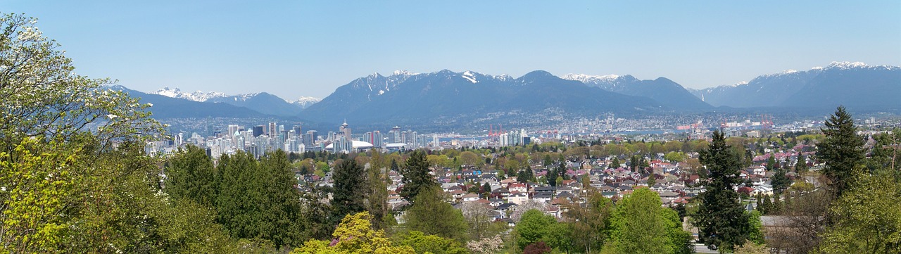 vancouver city skyline free photo