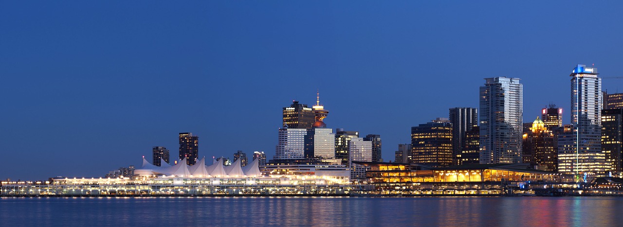 vancouver skyline canada place free photo