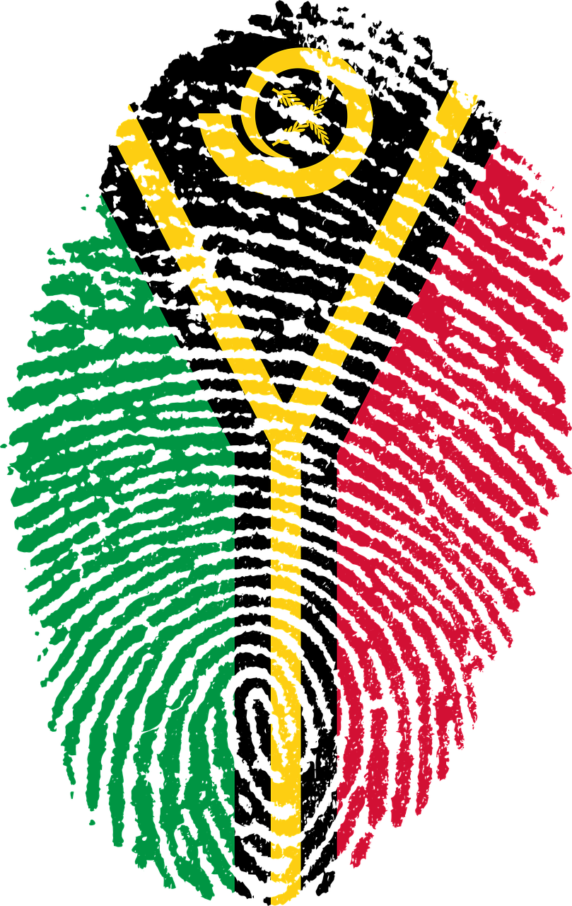 vanuatu flag fingerprint free photo