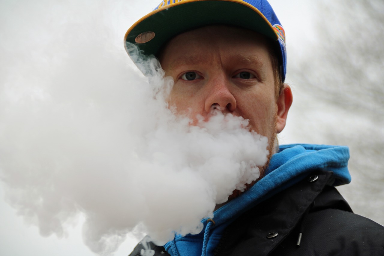 vaping head in clouds atomizer free photo