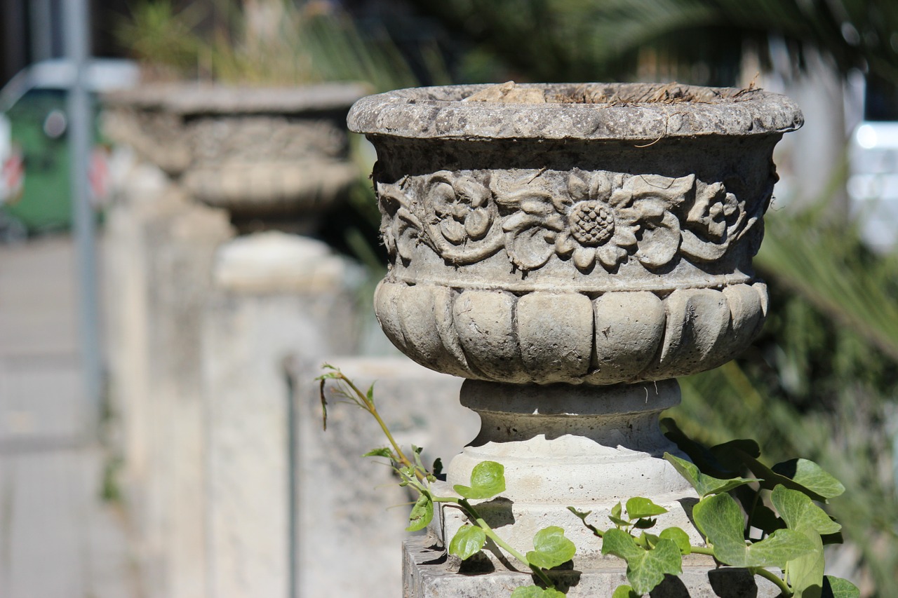 vase planter stone free photo