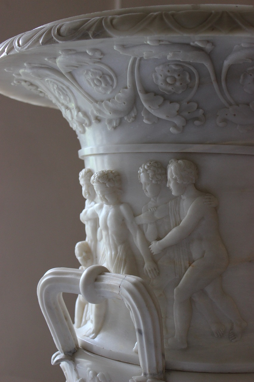 vase marble sculpture free photo