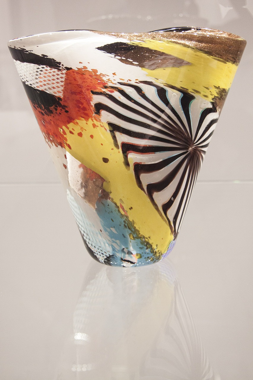 vase glass colorful free photo