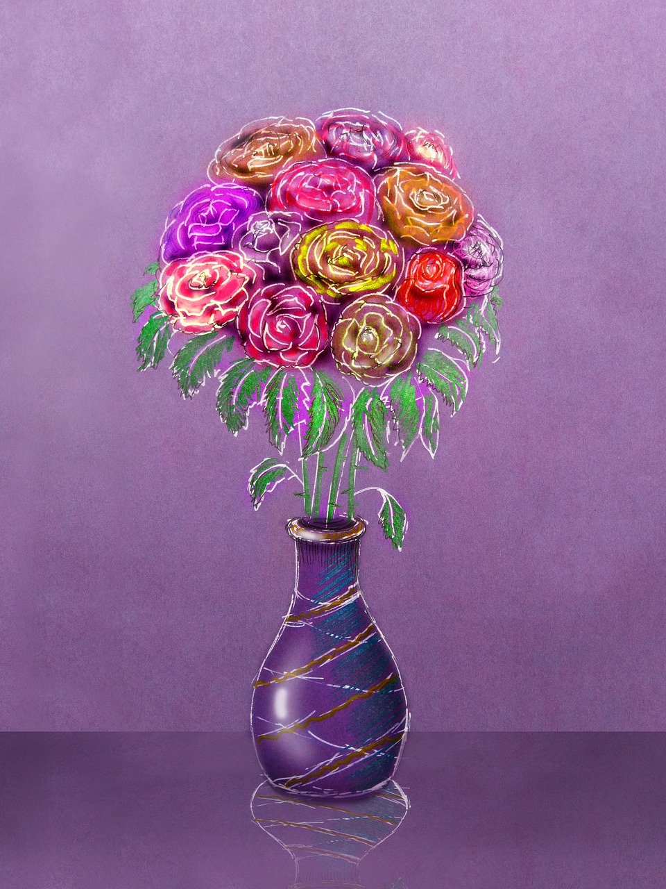 vase  bouquet  figure free photo