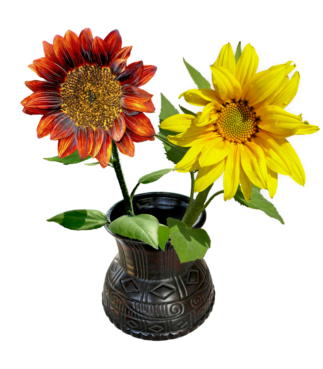 Vase,flowers,sunflowers,vase with flowers,decoration - free image from ...
