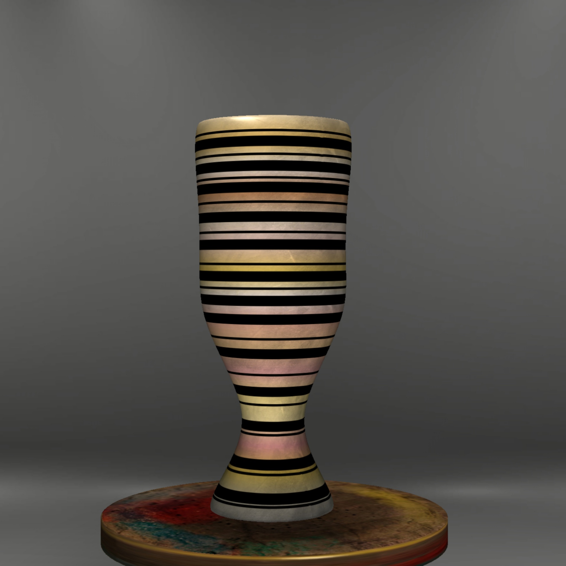 pottery vase stripes free photo