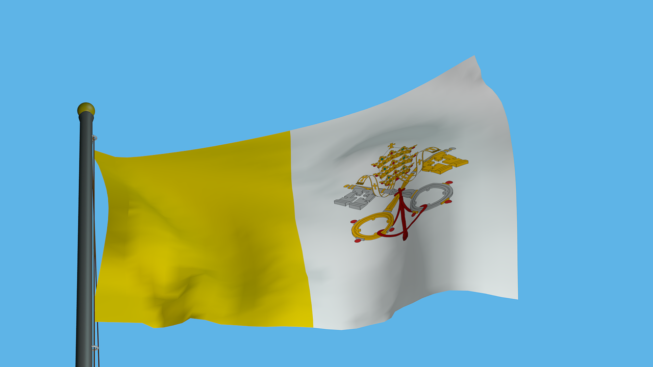 vatican  vatican flag  flag free photo