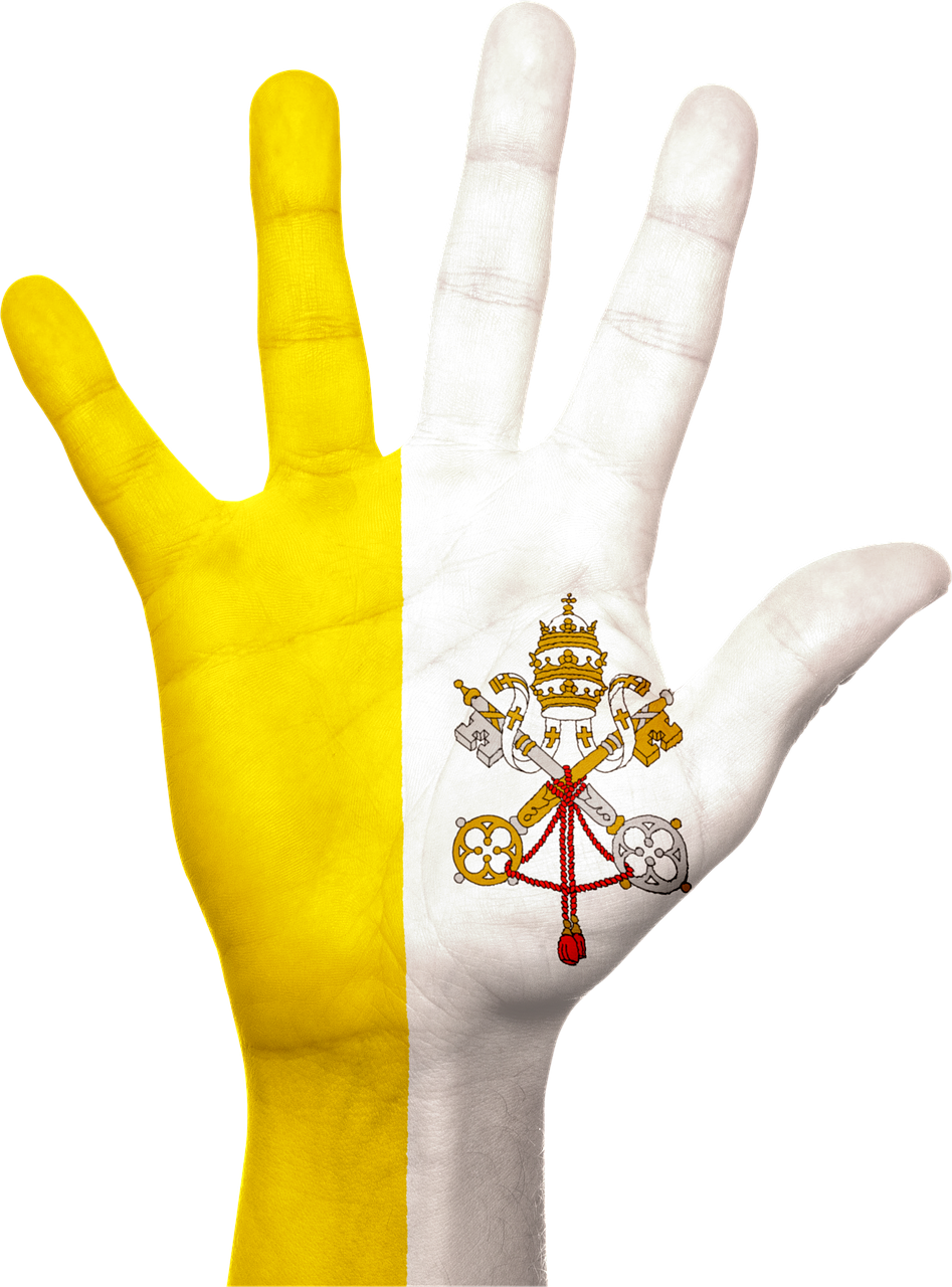 vatican flag hand free photo