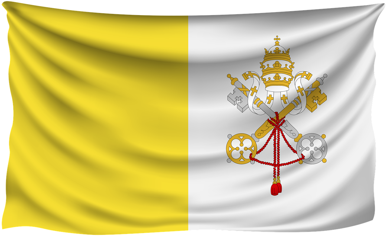 vatican city flag flag symbol free photo