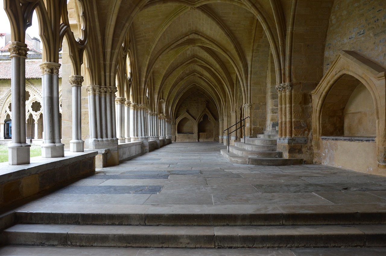 vault cloister monastery free photo