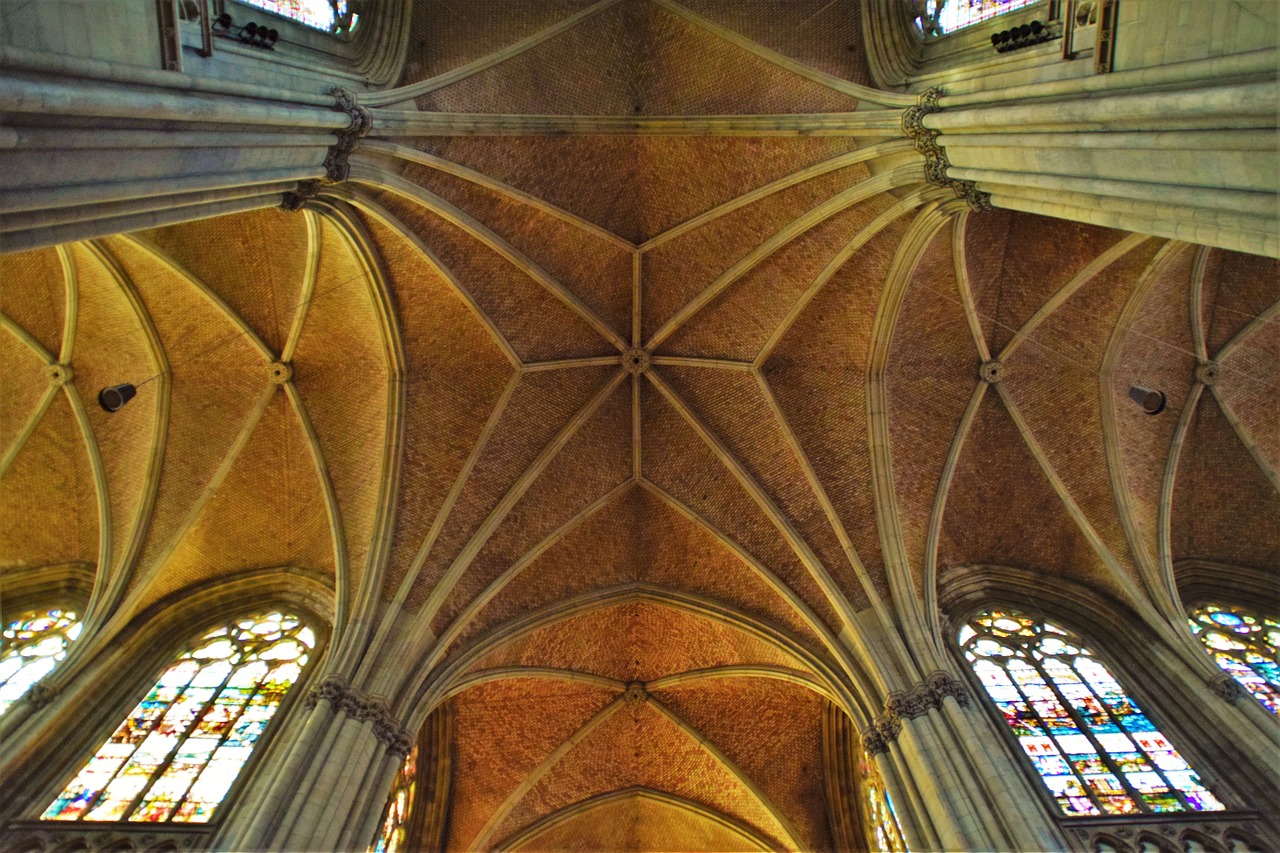 vaulted ceilings neo gothic mariendom free photo