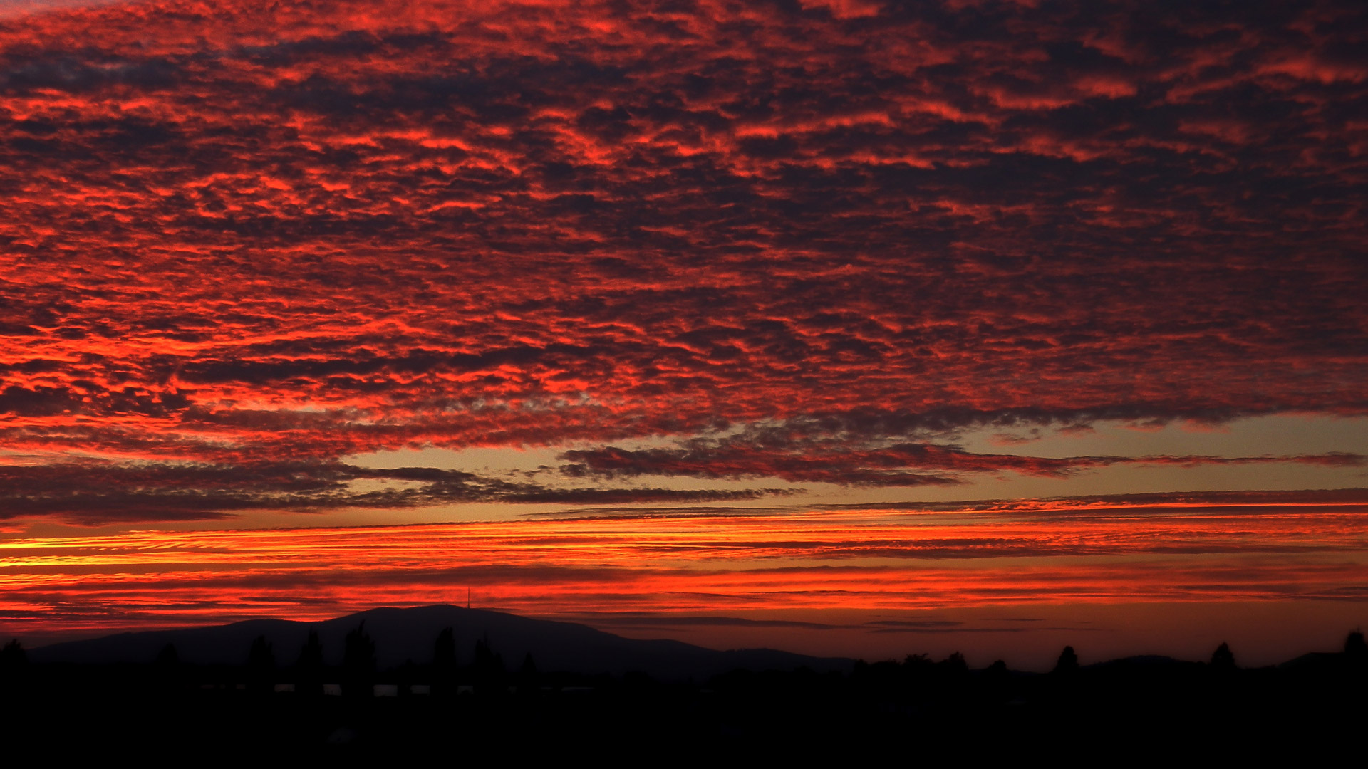 clouds sunset evening free photo